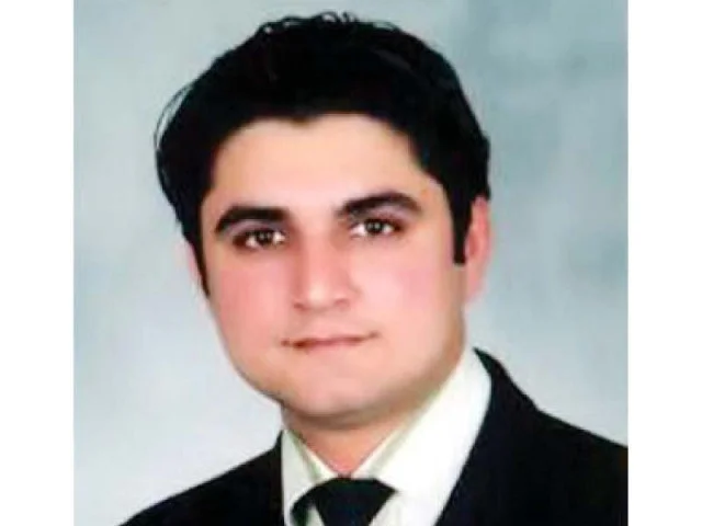 Memorial photograph of Wali Khan Babar