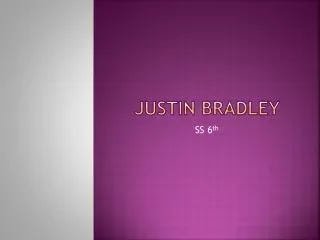 Allen, Justin Bradley