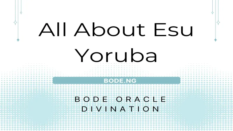 All About Esu Yoruba