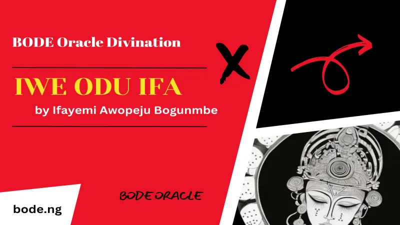 Iwe Odu Ifa by Ifayemi Awopeju Bogunmbe