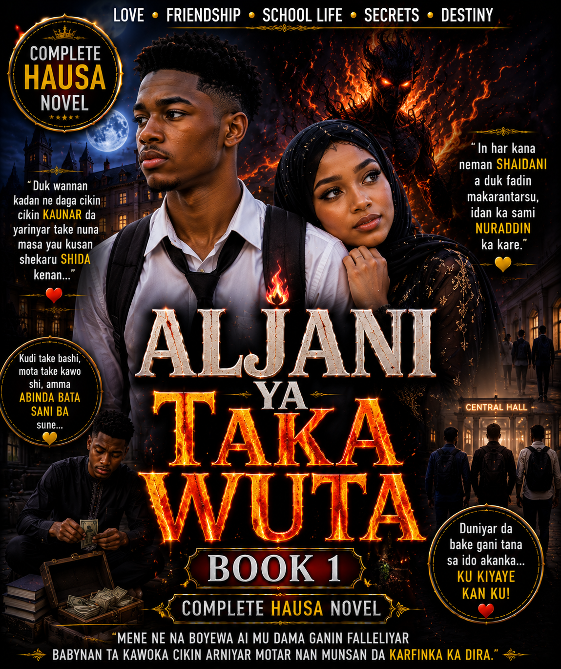Aljani Ya Taka Wuta Book 1 Complete Hausa Novel