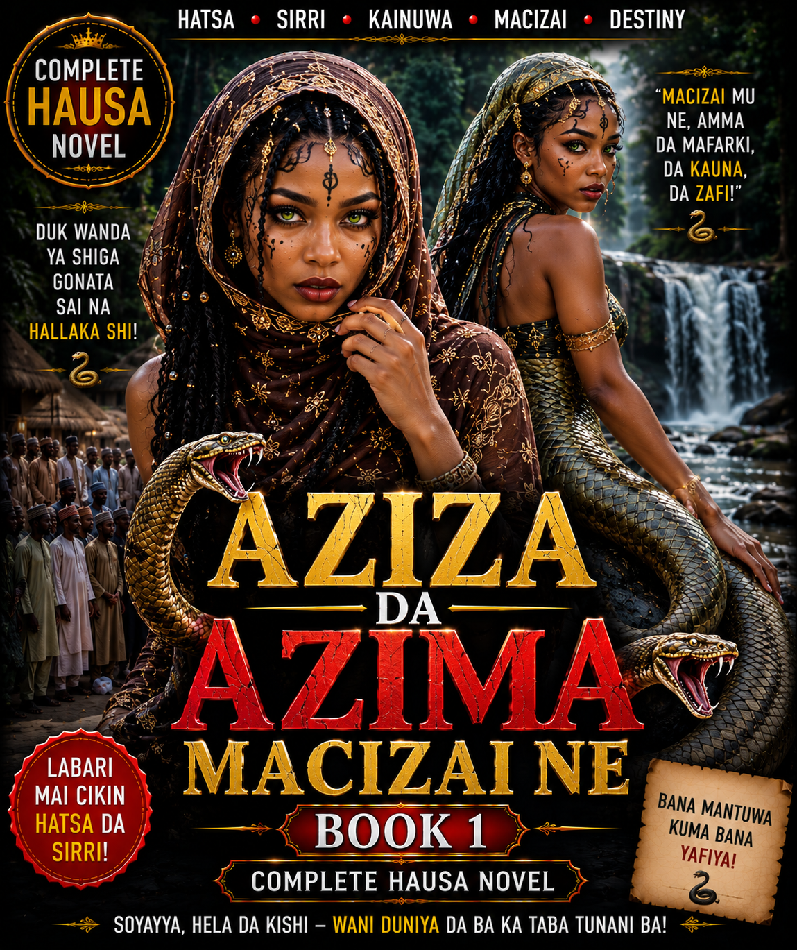Aziza Da Azima Macizai Ne Book 1 Complete Hausa Novel