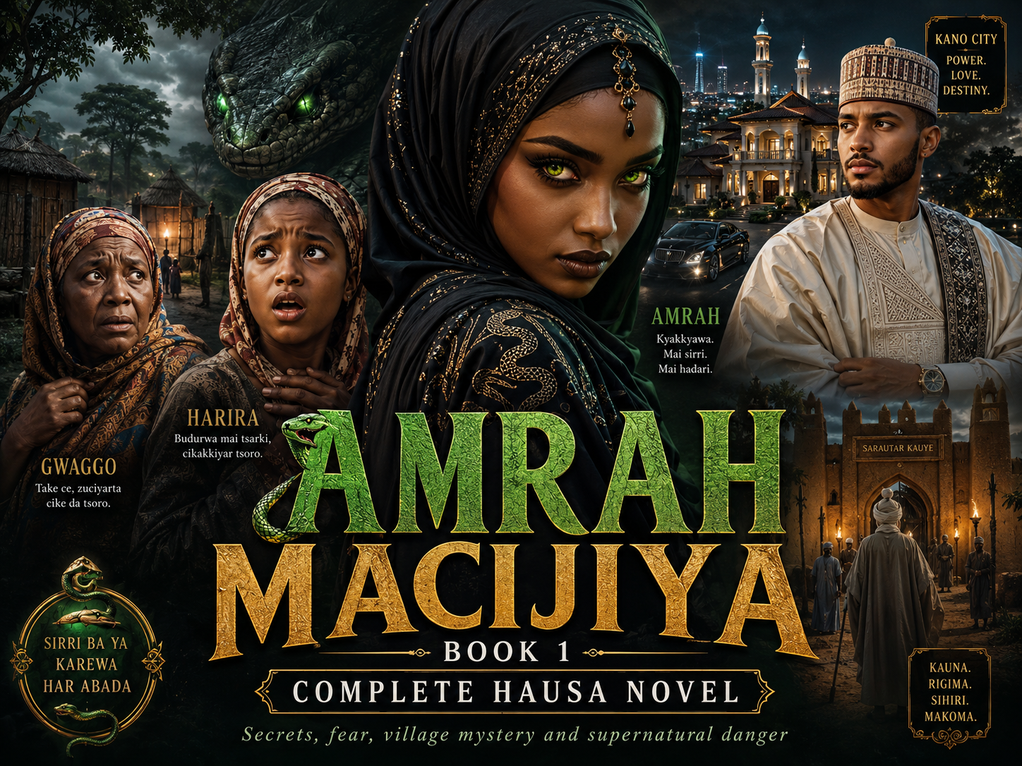 Amrah Macijiya Book 1 Complete Hausa Novel